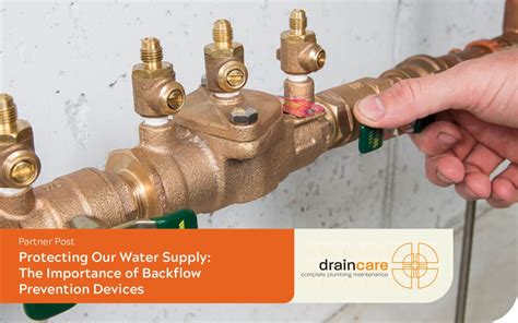 Importance of backflow prevention devices