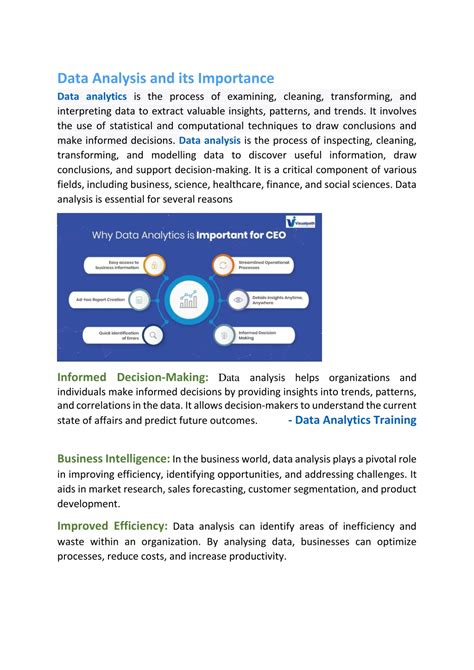 importance of data presentation and analysis