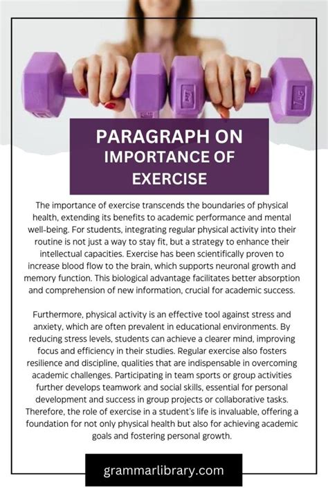 importance of exercise paragraph in 100 words