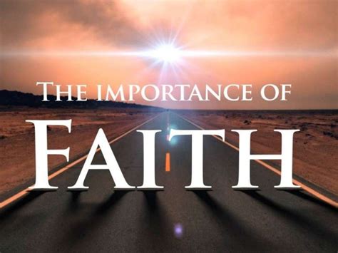 Importance of Faith