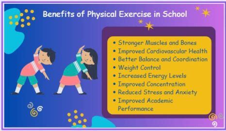 importance of physical exercise in school