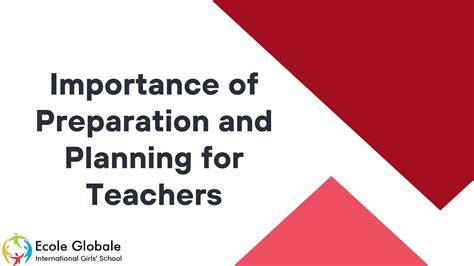 Importance of Preparation