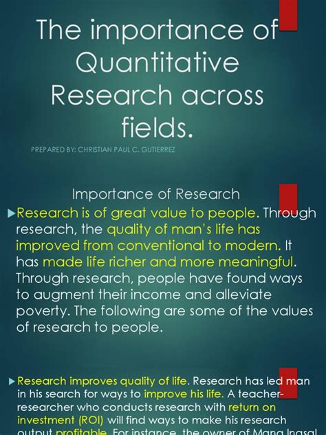 importance of social science in quantitative research