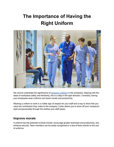 Importance Of Staff Uniform