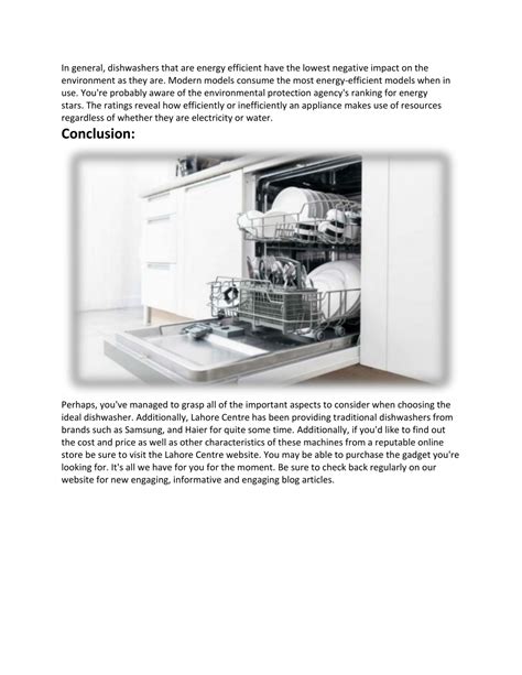 Important Features Of A Dishwasher