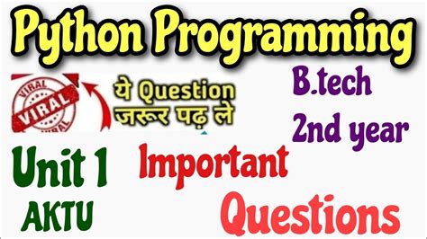 important questions of python programming