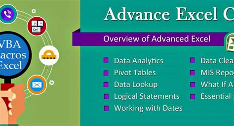 important topics in advanced excel