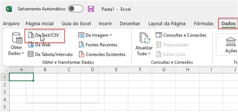 Importar CSV a Excel