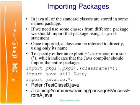 importing packages in java with example program w3schools
