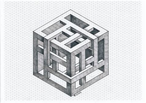 Impossible Cube Graph Paper