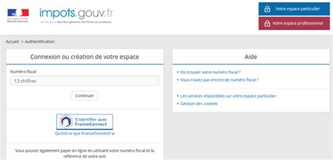 impots gouv espace particulier contact mail