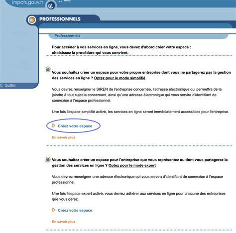 impots.gouv.fr espace personnalise de contact