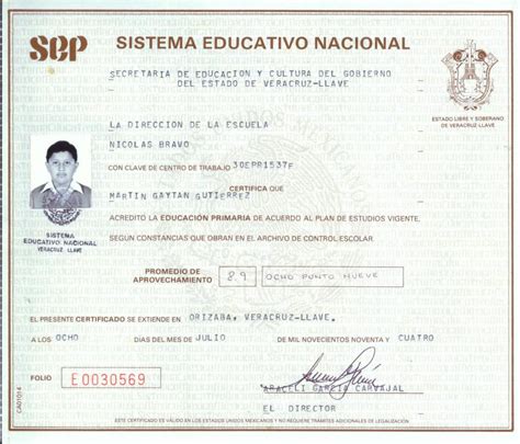 imprimir certificado de primaria sep 2023