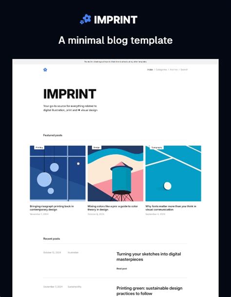 Imprint Page site