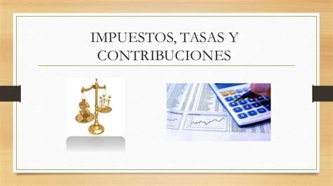 impuestos y contribuciones contabilidad