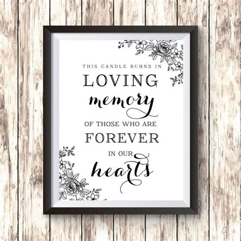 In Loving Memory Printable: A Guide To Creating Beautiful Memorials