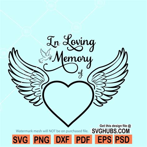 In Loving Memory Praying Hands Sticker Svg File In Loving Memory Svg