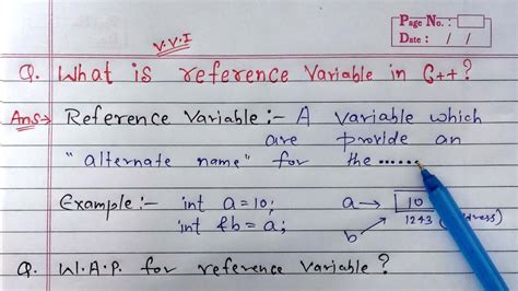 in c what is a reference variable denoted by
