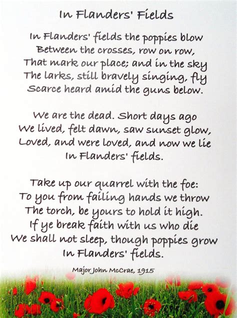 About In Flanders Fields Poem Pdf 2023