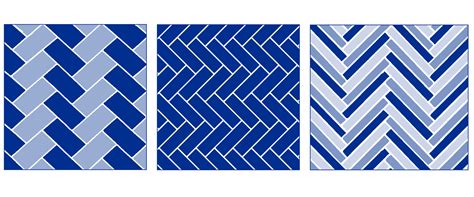 In Herringbone Pattern