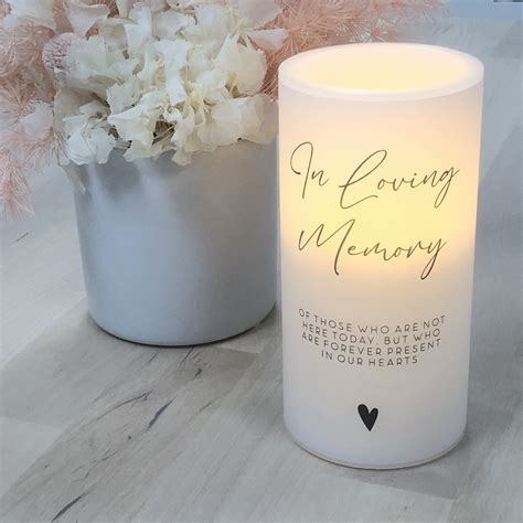 in loving memory candle