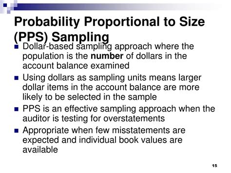 in sampling methods what does probability proportional to size mean