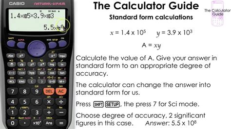in standard form calculator