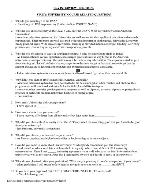 in usa interview questions and answers