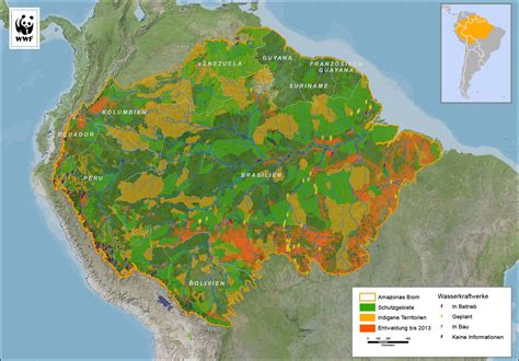 in welchem land liegt der amazonas regenwald