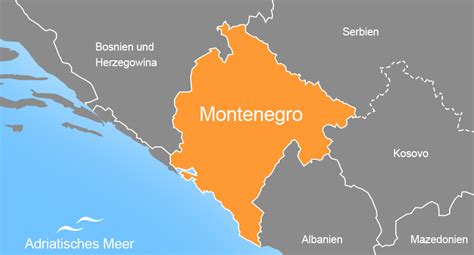 in welchem land liegt montenegro
