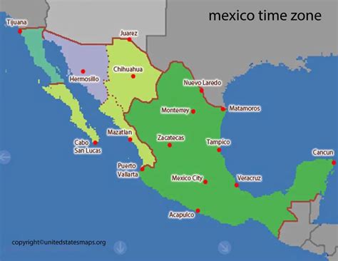 in what time zone is mexico
