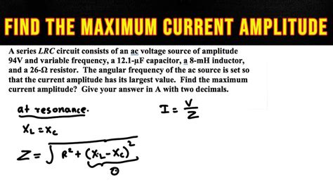 In Which Circuit Current Is Maximum