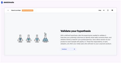 in which stage should one develop a value hypothesis