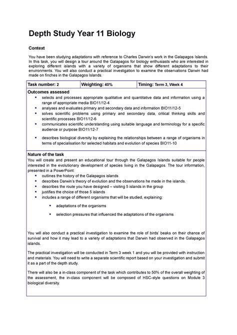 in-depth study example