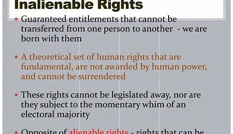PPT Unalienable Rights PowerPoint Presentation ID726210