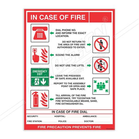 Incase Of Fire Printable