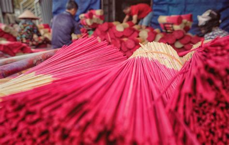 incense making process Quang Phu Cau
