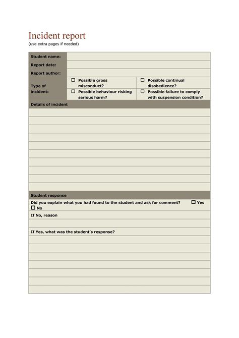 Free Incident Report Templates & Forms Smartsheet