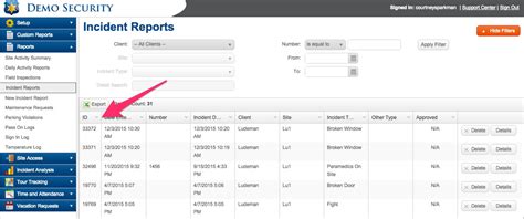 incident report number lookup