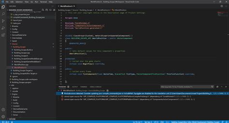 include error in vs code