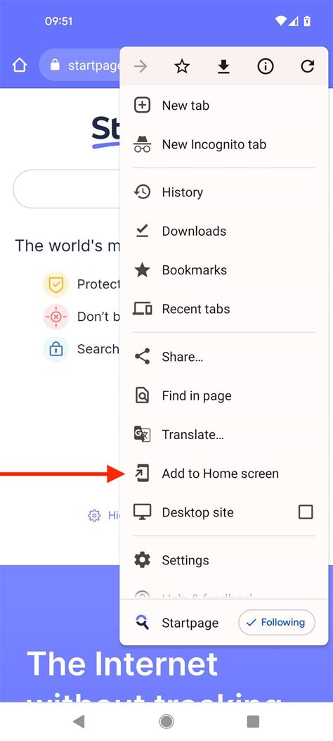 include icon when add to home screen from android chrome