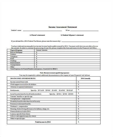 FREE 8+ Assessment Form Samples in PDF MS Word