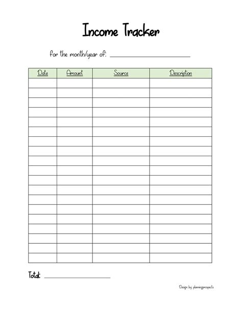 Monthly Blog and Expense Tracker Free Printable