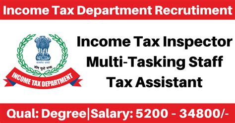 income tax department jobs 2023