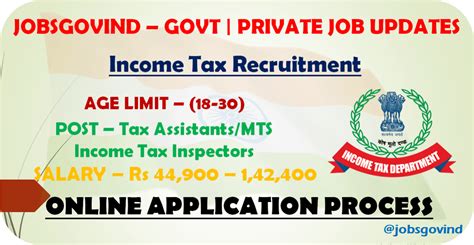 income tax department recruitment 2024