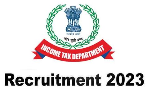 income tax dept recruitment 2023