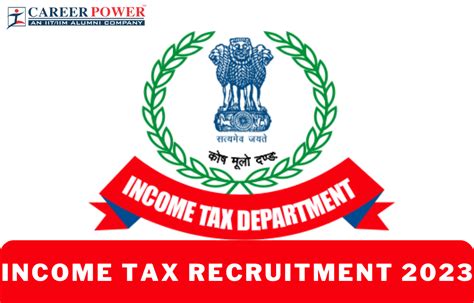 income tax recruitment 2023 notification pdf