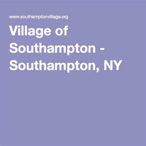 incorporated village of southampton