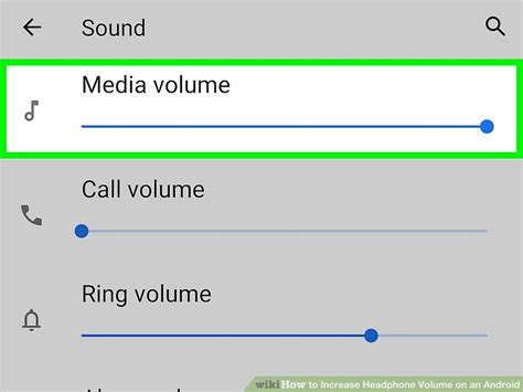 increase headphone volume android