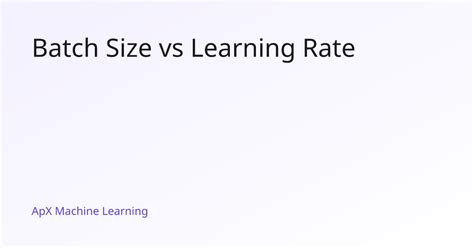 Increase Learning Rate With Batch Size